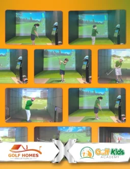 Hơn 50 học viên của GolfKids Việt Nam đã than gia trải nghiệm phần mềm golf 3D OkOnGolf số 1 Hàn Quốc
